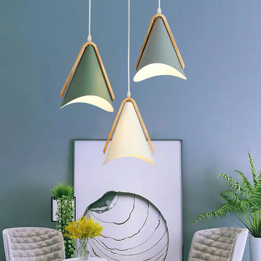 EliLicht - Stijlvolle Hanglamp van Hout en Metaal voor een Modern Interieur