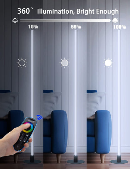 OmniHoek - Hoeklamp met 360° LED Verlichting