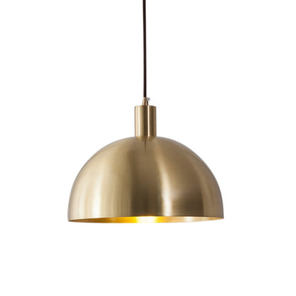 MessingKoepel - Mid-Century Moderne Koepel Hanglamp