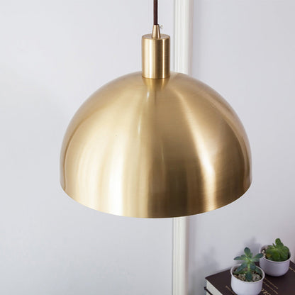 MessingKoepel - Mid-Century Moderne Koepel Hanglamp