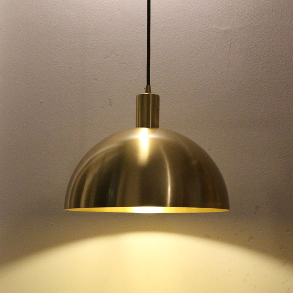 MessingKoepel - Mid-Century Moderne Koepel Hanglamp