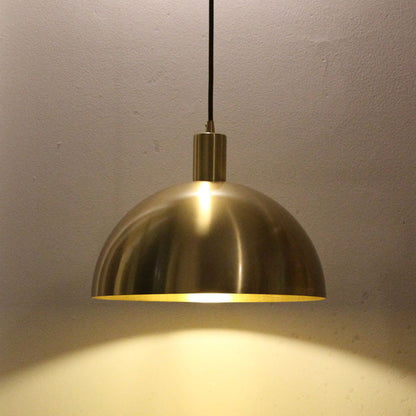 MessingKoepel - Mid-Century Moderne Koepel Hanglamp