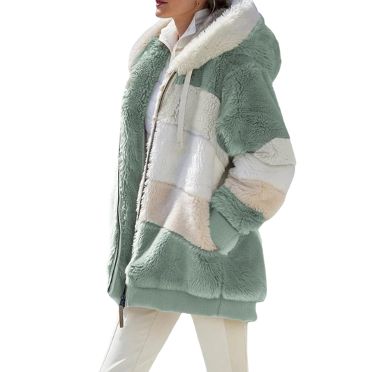 Eulalie - Warme Fleece Jassen in Oversized Maat