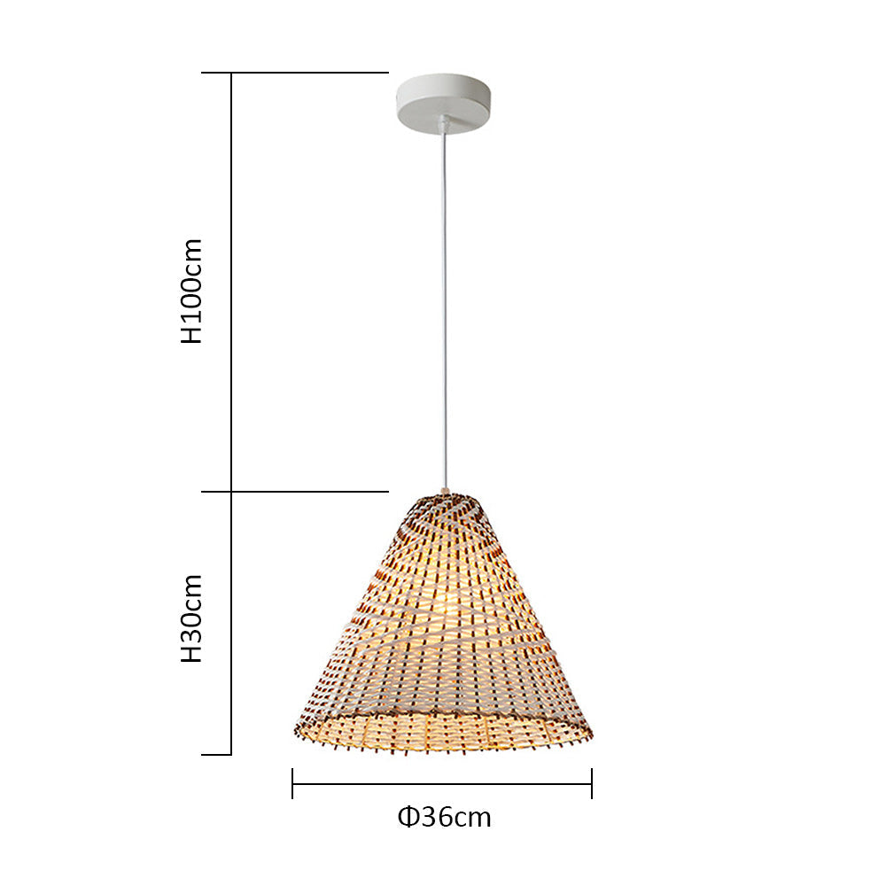 BohoWeef - Ambachtelijke Rieten Hanglamp