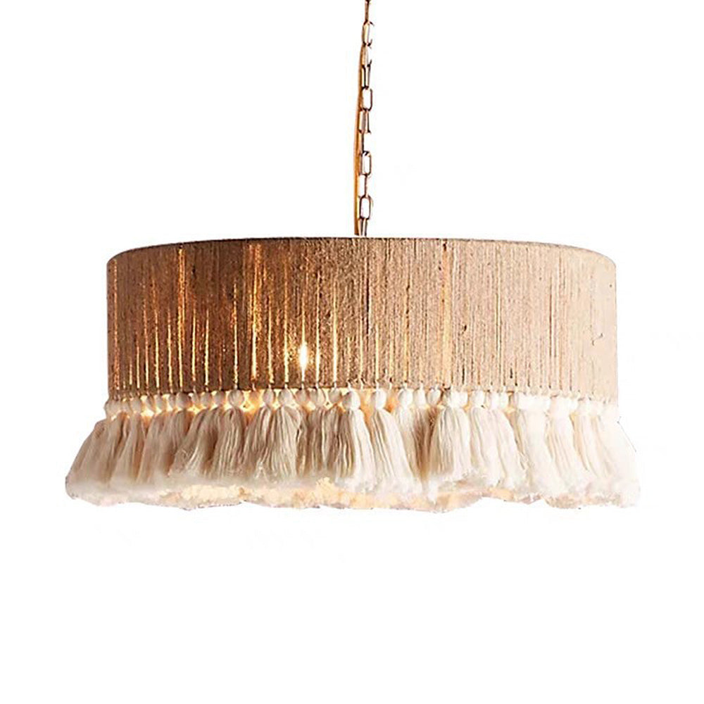 NatuurlijkeTouwLicht - Boho Hanglamp van Gevlochten Touw