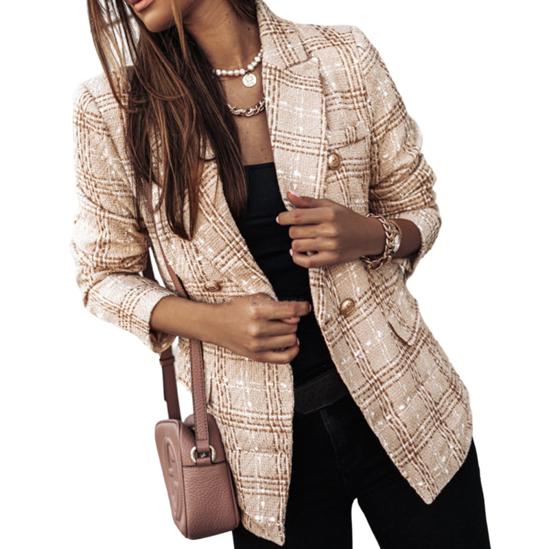 Waverly - Elegante Geruite Blazer