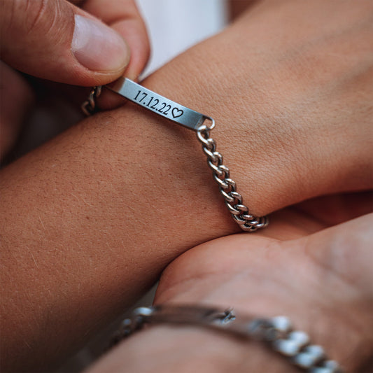 LiefdesBand - Partnerarmbanden met Gravure