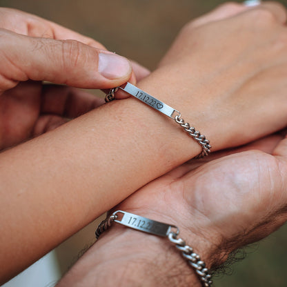 LiefdesBand - Partnerarmbanden met Gravure