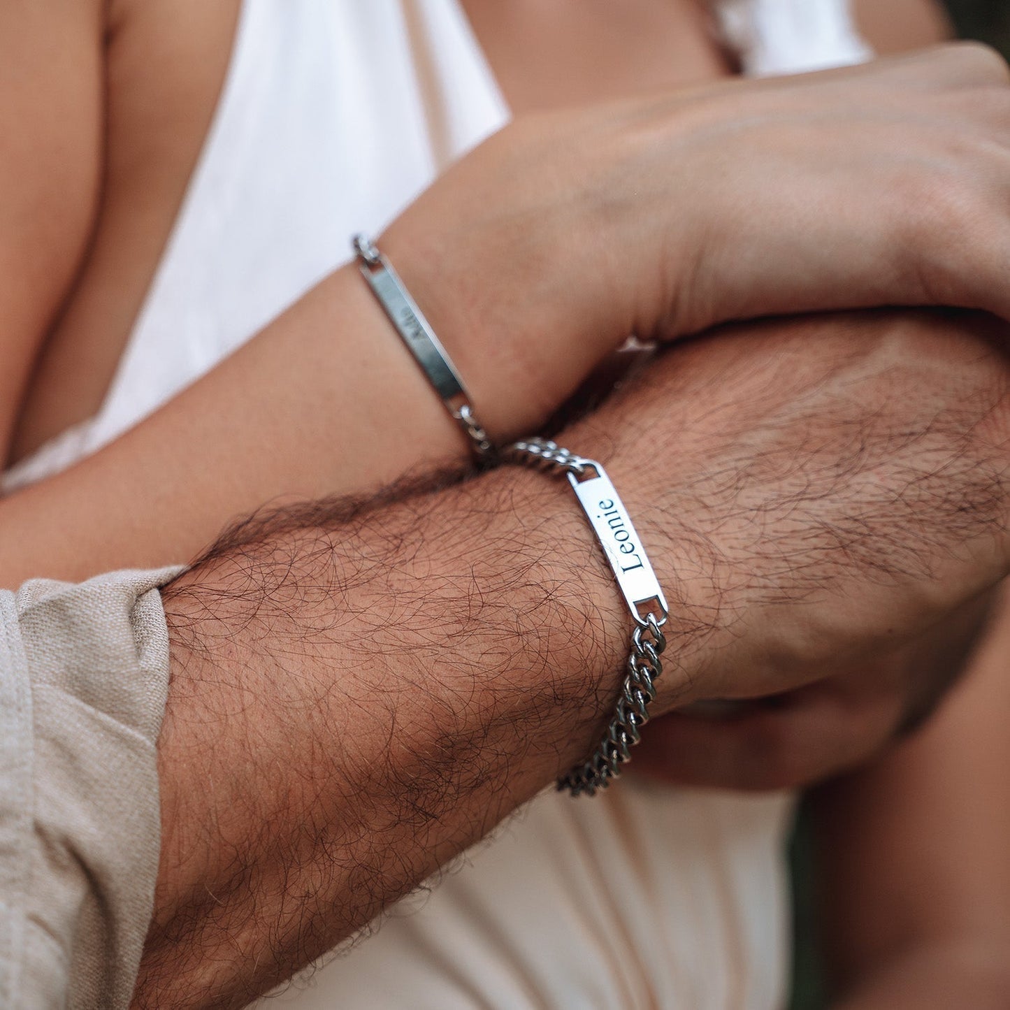 LiefdesBand - Partnerarmbanden met Gravure