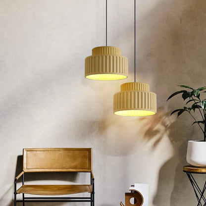 BauResin - Strakke Moderne Hars Hanglamp