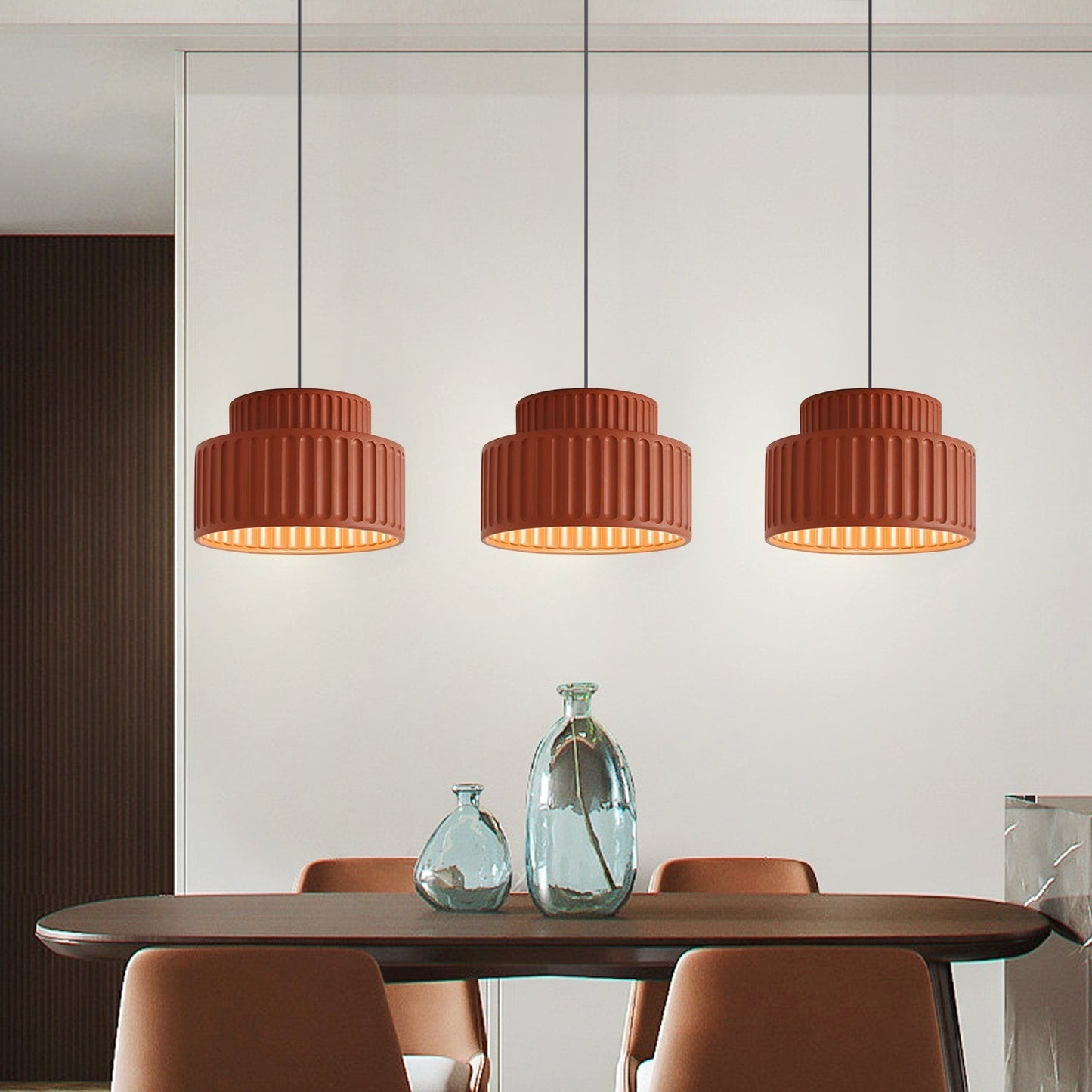 BauResin - Strakke Moderne Hars Hanglamp