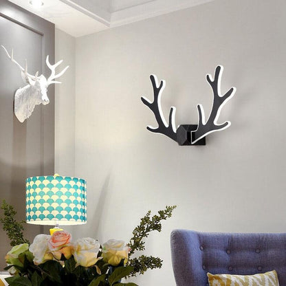 AntlerBeam - Minimalistische Gewei-vormige Wandlamp met 1 LED-arm