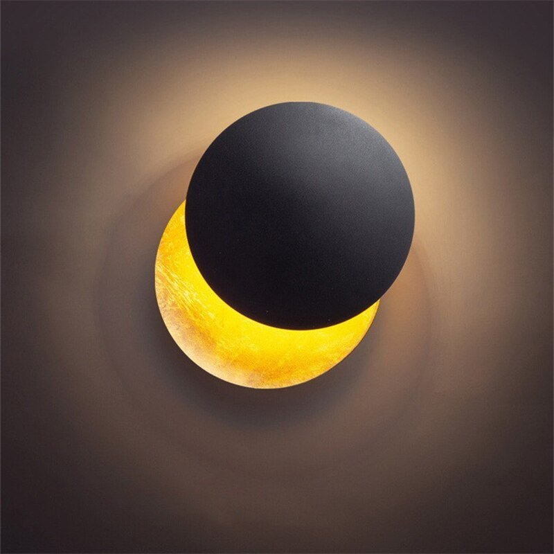 Aurora - 360 Graden Roterende LED Eclipse Design Wandlamp