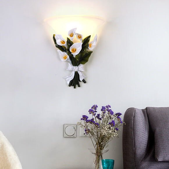 BloomFlare - Wandlamp met 1 Arm in Bloemenstruik Vorm