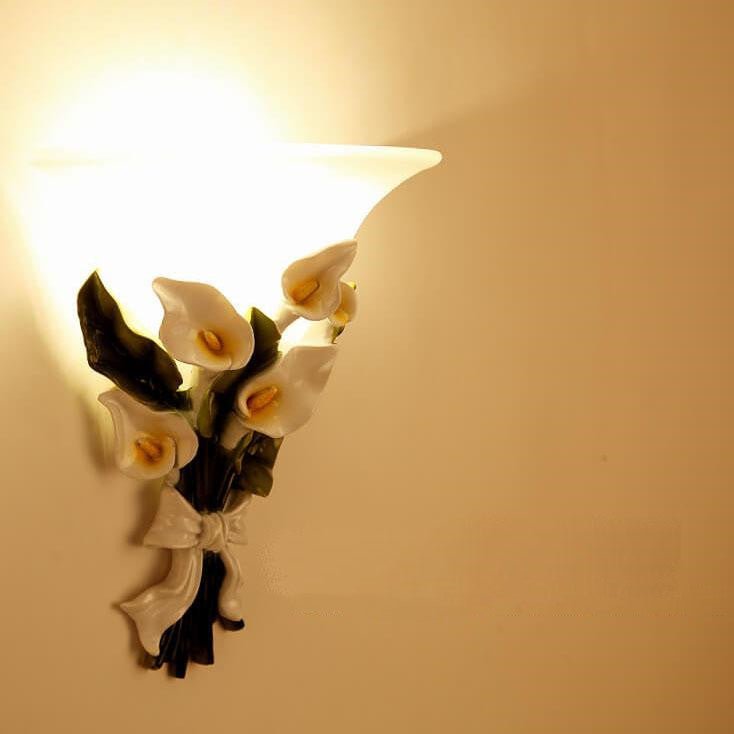 BloomFlare - Wandlamp met 1 Arm in Bloemenstruik Vorm