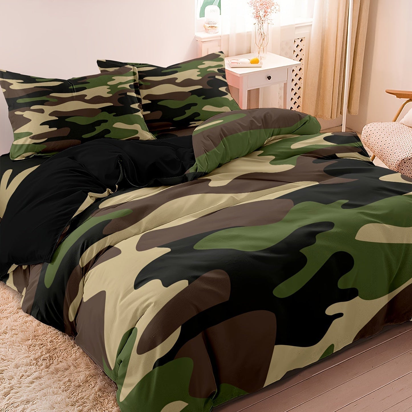 CosyNest Camouflage Print Beddengoed Set