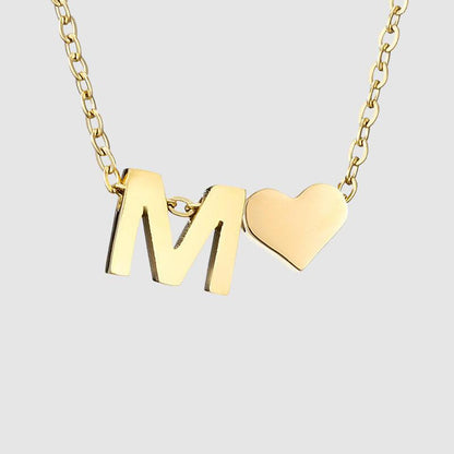 LiefdeInLetter - Gepersonaliseerde Hartvormige Ketting