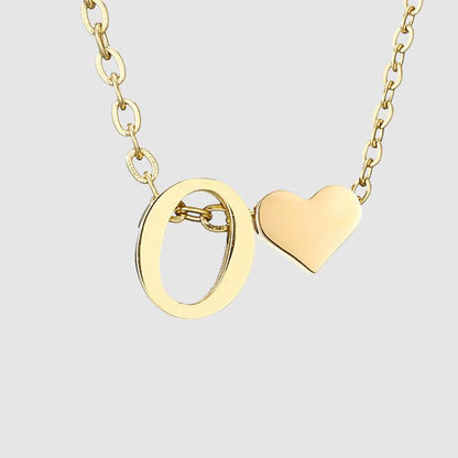 LiefdeInLetter - Gepersonaliseerde Hartvormige Ketting