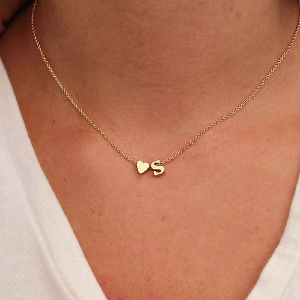 LiefdeInLetter - Gepersonaliseerde Hartvormige Ketting