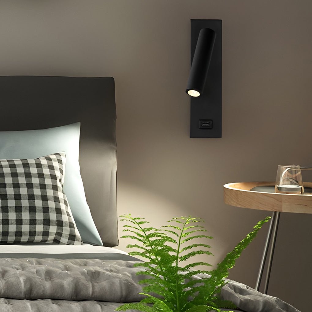 EdgeBeam - Rechthoekige LED Wandlamp met USB en Schakelaar