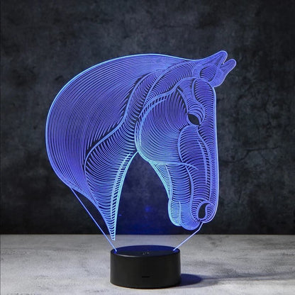 EquiGlow - 3D Paarden Nachtlamp