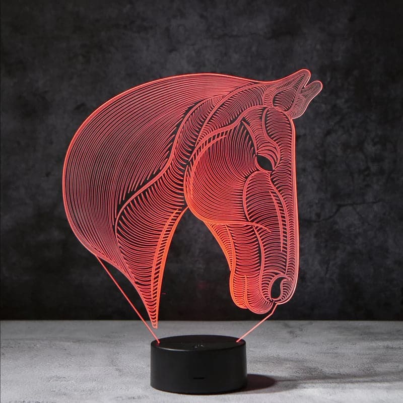 EquiGlow - 3D Paarden Nachtlamp