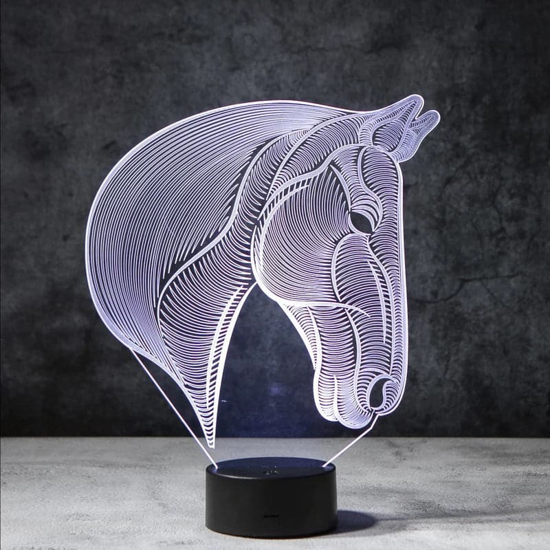 EquiGlow - 3D Paarden Nachtlamp