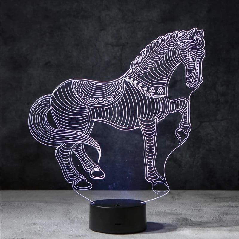 EquiGlow - 3D Paarden Nachtlamp