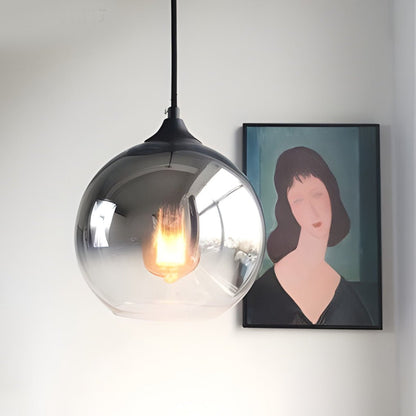 GlobeElegance - Luxe Glas Hanglamp met LED voor een Strakke Keuken en Eetkamer