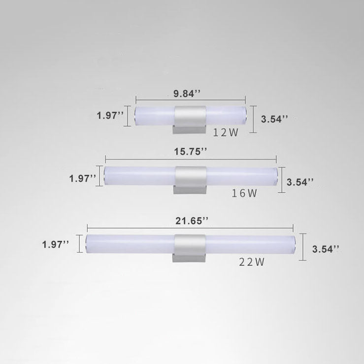 GlowCyl - Moderne Minimalistische Cilindrische LED Spiegel Wandlamp