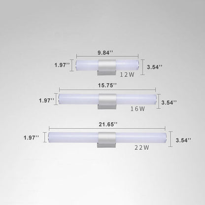 GlowCyl - Moderne Minimalistische Cilindrische LED Spiegel Wandlamp