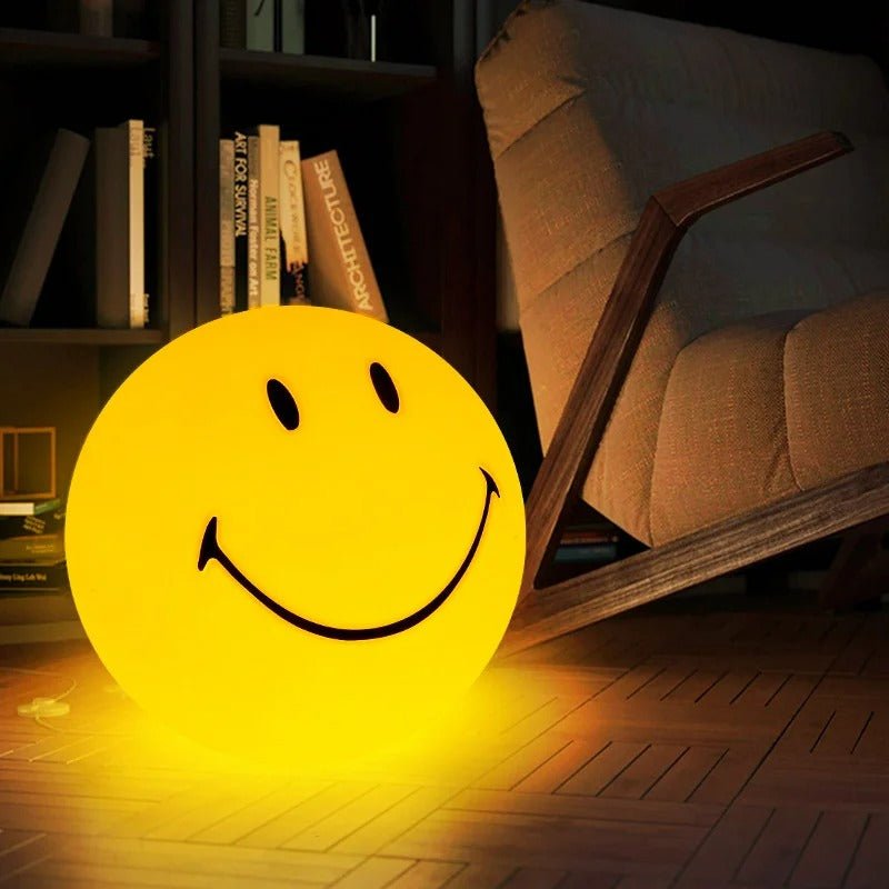 GlowSmiley - Oplaadbaar LED Nachtlampje met Touch-Switch