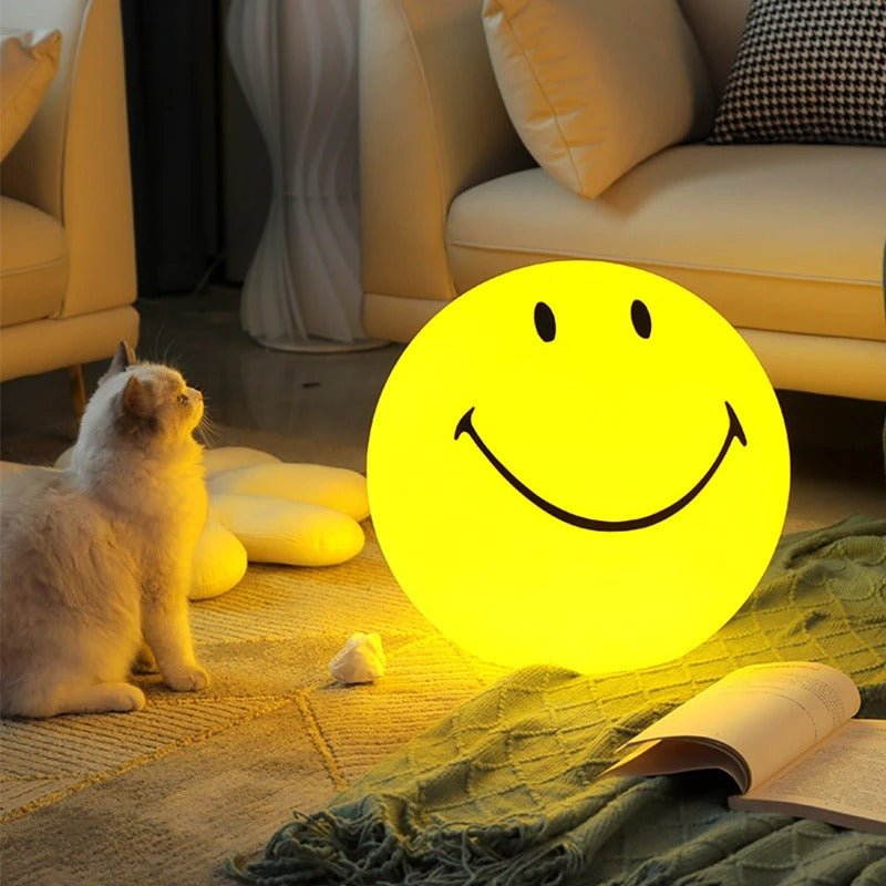 GlowSmiley - Oplaadbaar LED Nachtlampje met Touch-Switch