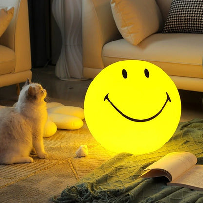 GlowSmiley - Oplaadbaar LED Nachtlampje met Touch-Switch