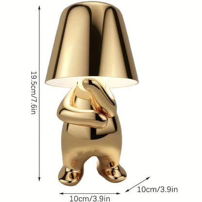 GoldenGlow - Gouden Standbeeld Tafellamp