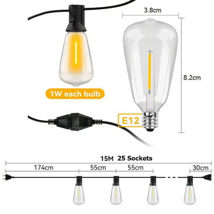 HydroGleam LumiSway - Waterdichte LED-lichtslinger