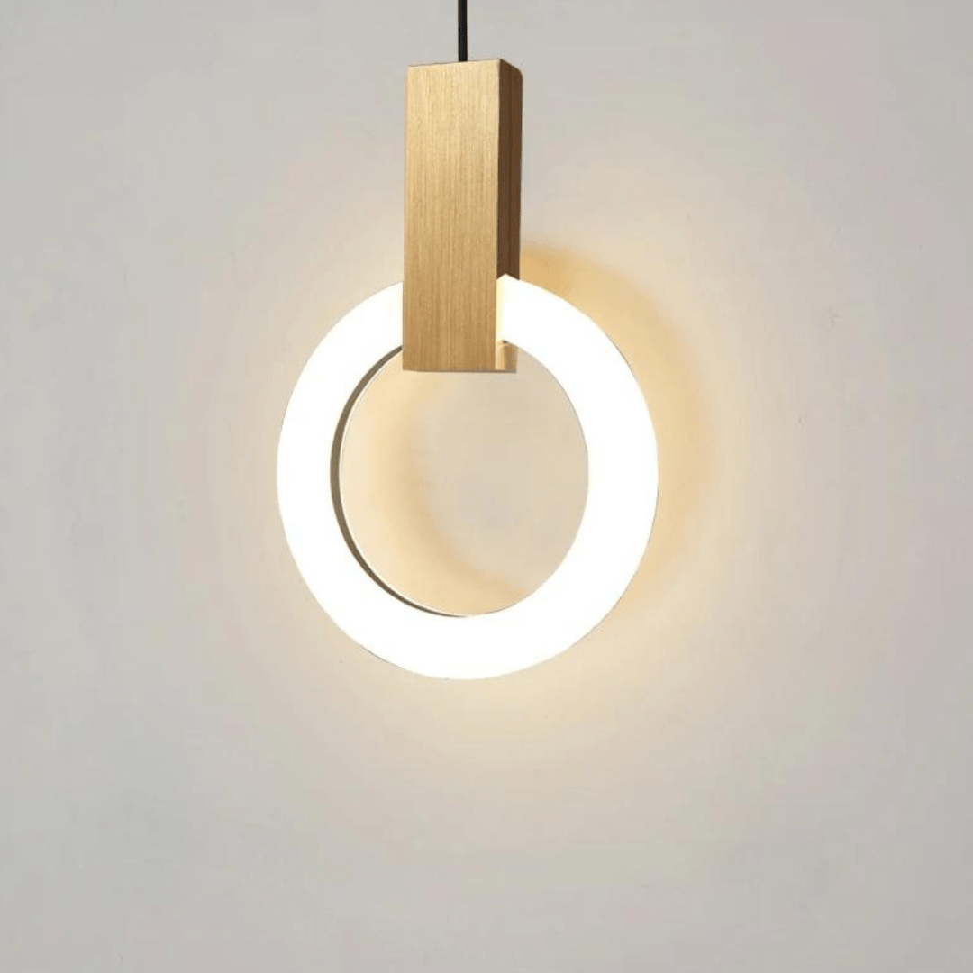 NoordCirkle - Houten LED Hanglamp