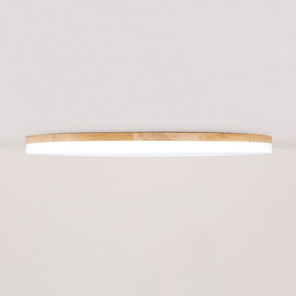 Lumina - LED Plafondlamp Hout Metaal