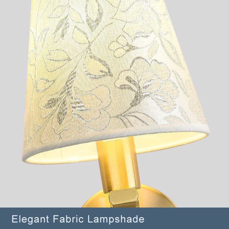 LumiPetal - Moderne Stoffen Kuppel Wandlamp met 1 Lichtarm