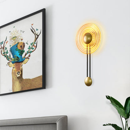 SphereShine - Moderne 1-Licht Cirkel LED Wandlamp met Arm