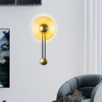 SphereShine - Moderne 1-Licht Cirkel LED Wandlamp met Arm