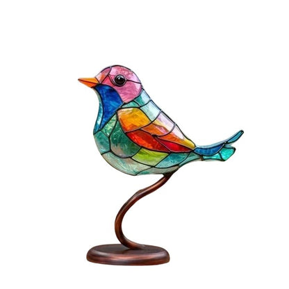 LuxeHome - FeatheredArt Glasvogel Sculpturen voor een Elegante Interieurstijl