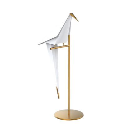 LuxeWing - Gouden Origami Tafellamp met Kraanvogel