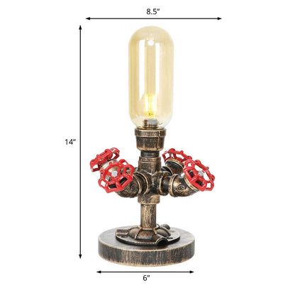 MetalPulse - Moderne Tafellamp met Industrieel Design en Metalen Pijp