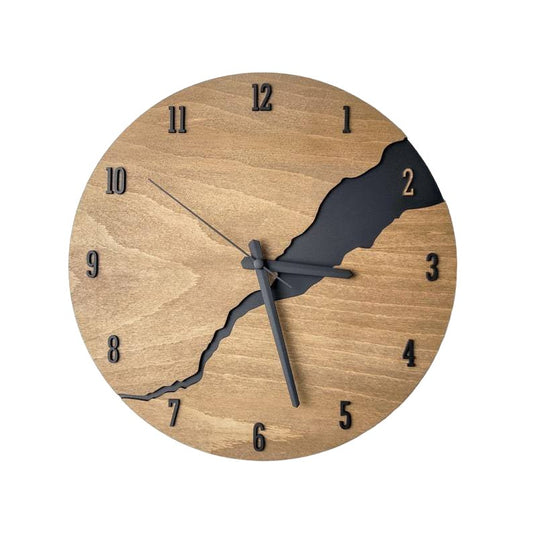 NobleTime - Luxe Houten Wandhorloge met Tijdloze Klasse