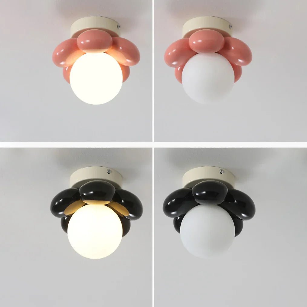 NordicBloom - Scandinavische Bloemige Plafondlamp