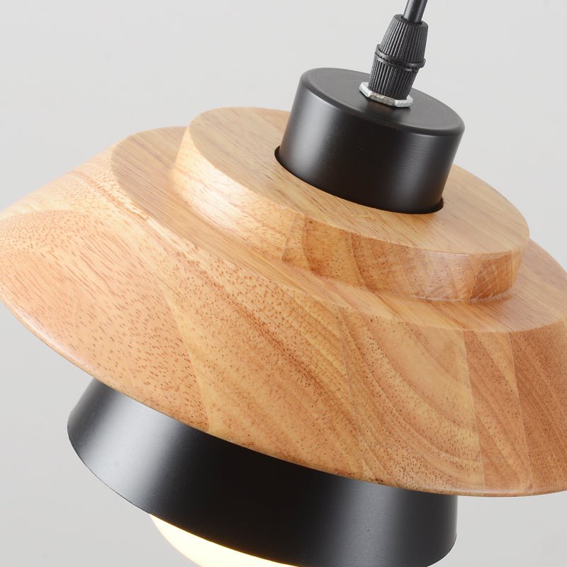 NordicGlow - Strakke Houten Pendellamp