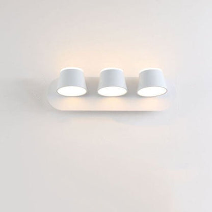 NordicTwist - Rotabele LED-Wandlamp met Cilinderscherm en 1/2/3 Vlammen