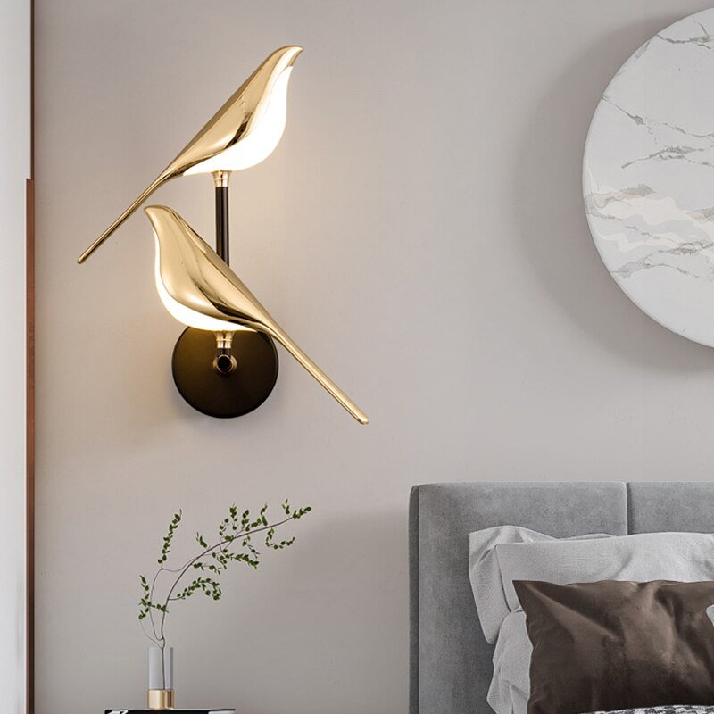 NordiWing - Scandinavian LED bird wall lamp