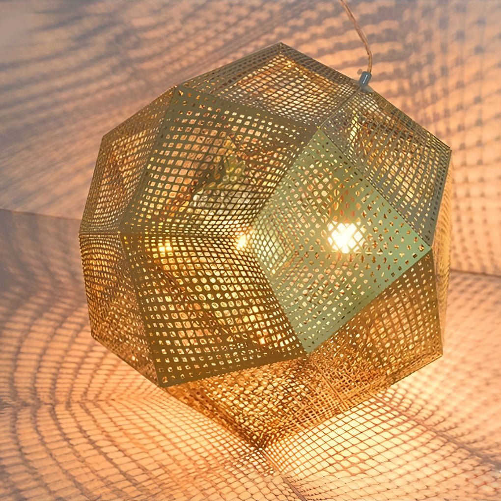 OrbGlow - Ronde Geometrische Hanglamp met Luxe Metaalafwerking